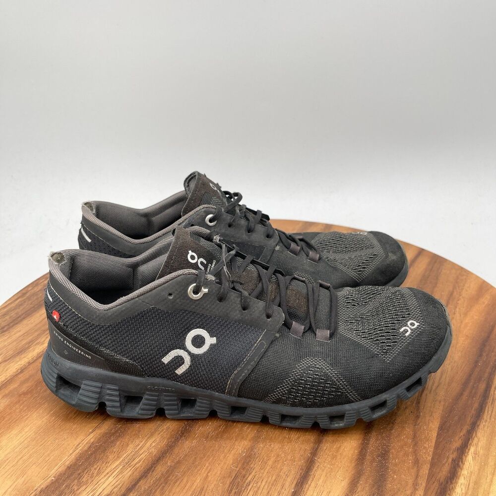 On Cloud Cloud X Shoes Womens Size 9 Black Running Comfort Walking Sneakers